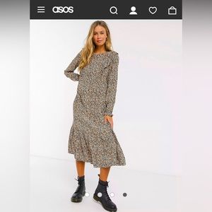 Pull & Bear Floral Long Dress